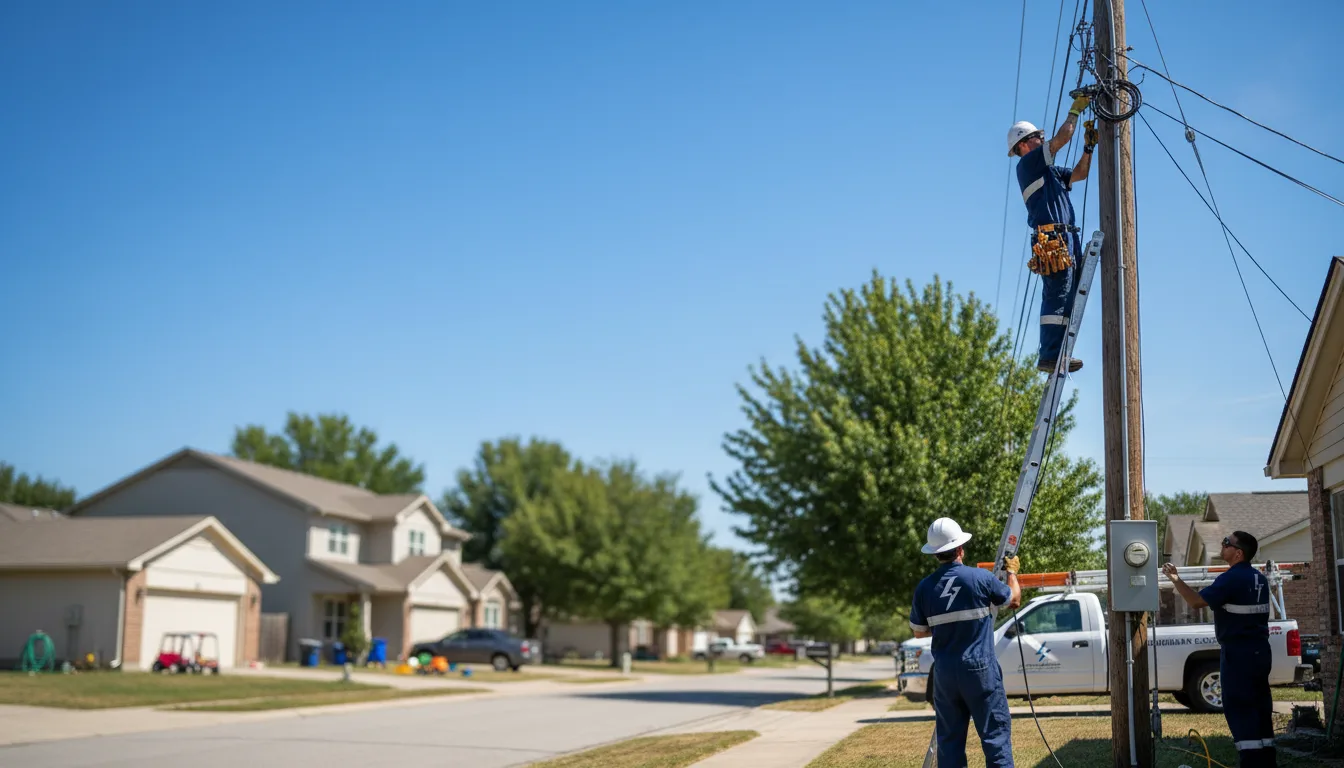 Residential electrician providing installation services in Breese, IL